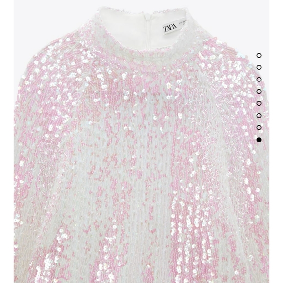 ZARA SEQUIN SWEATER High collar Bloggers favorite - Picture 11 of 16